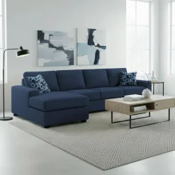 Sofa By Fancy Sectional with Reversible Chaise - Blue