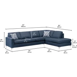 Sofa By Fancy Sectional with Right-Side Chaise