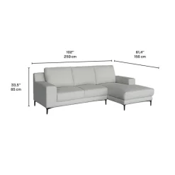 Sectional with Right-Side Chaise and Ottoman -