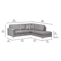 Sofa By Fancy Sectional with Right-Side Chaise