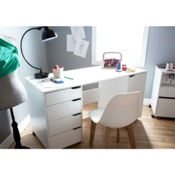 Meubles South Shore Sewing Craft Table On Wheels - South Shore