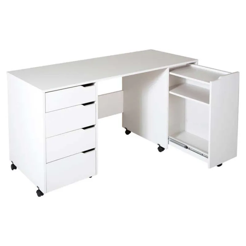 Meubles South Shore Sewing Craft Table On Wheels - South Shore