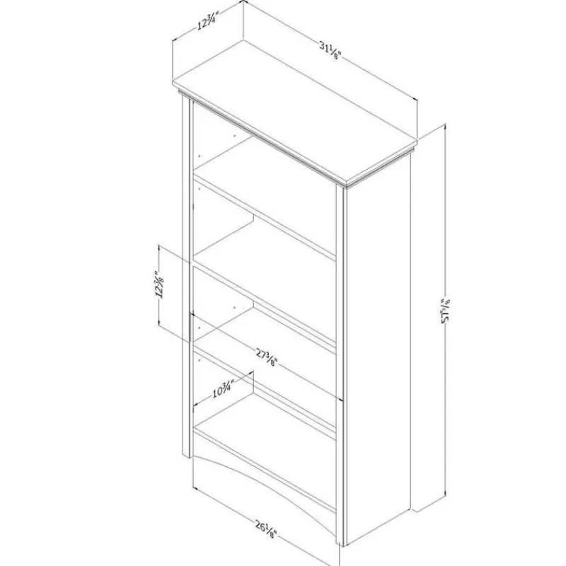Meubles South Shore 4-Shelf Bookcase - South Shore