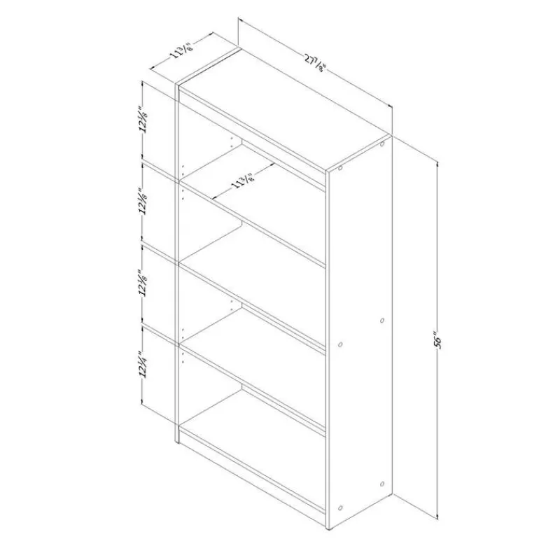 Meubles South Shore 4-Shelf Bookcase - South Shore