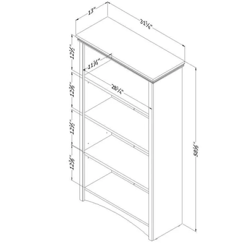 Meubles South Shore 4-Shelf Bookcase - South Shore