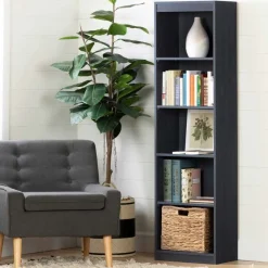 Meubles South Shore 5-Shelf Narrow Bookcase - South Shore