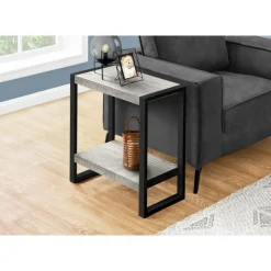 Monarch Side table - 2 tiers / 1 shelf / rectangular - 24