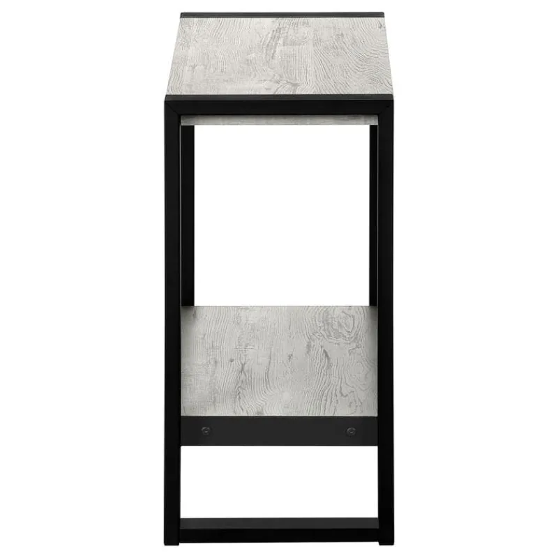 Monarch Side table - 2 tiers / 1 shelf / rectangular - 24"h - reclaimed wood-loo -
