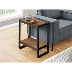 Monarch Side table - 2 tiers / 1 shelf / rectangular - 24
