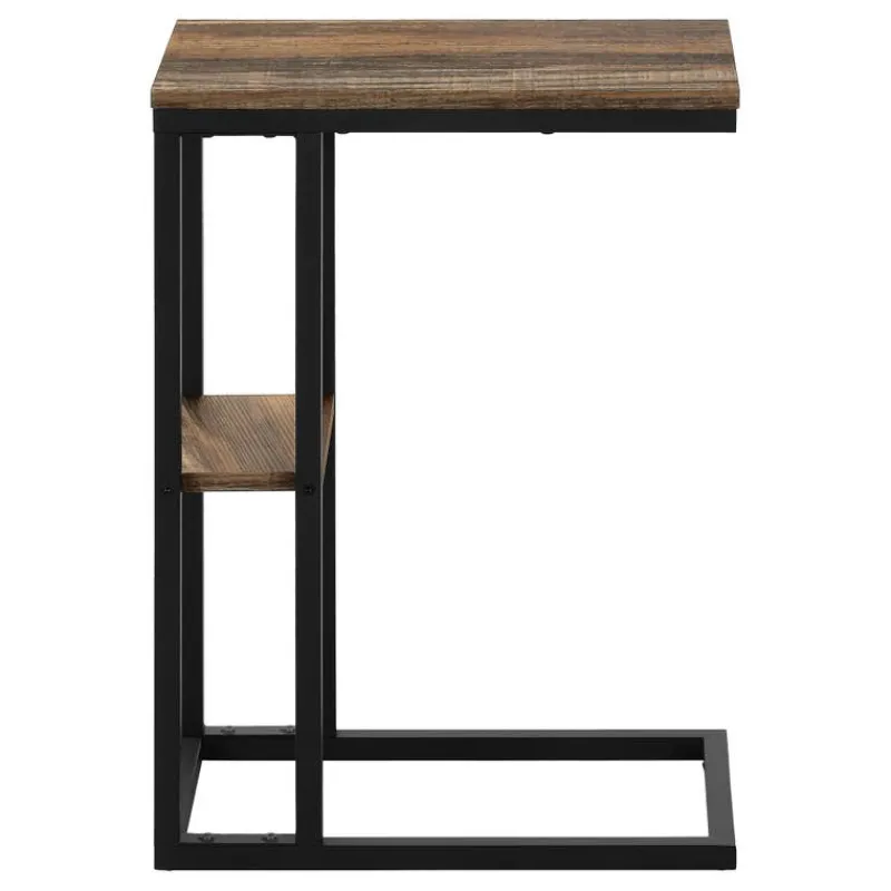 Monarch Side table / c table - 1 storage shelf / rectangular - 25"h - medium re -
