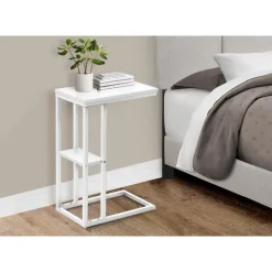 Monarch Side table / c table - 1 storage shelf / rectangular - 25"h - / met -