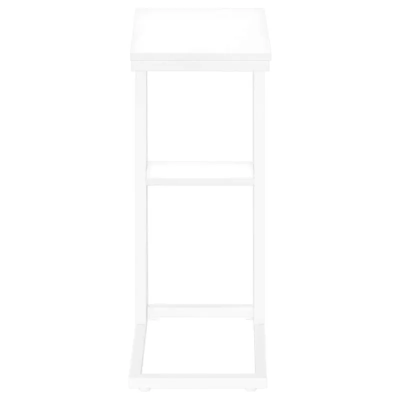 Monarch Side table / c table - 1 storage shelf / rectangular - 25"h - / met -