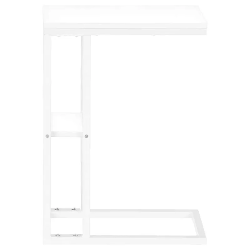 Monarch Side table / c table - 1 storage shelf / rectangular - 25"h - / met -