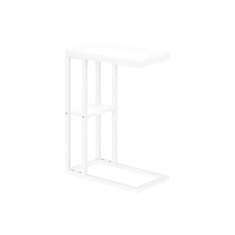 Monarch Side table / c table - 1 storage shelf / rectangular - 25"h - / met -