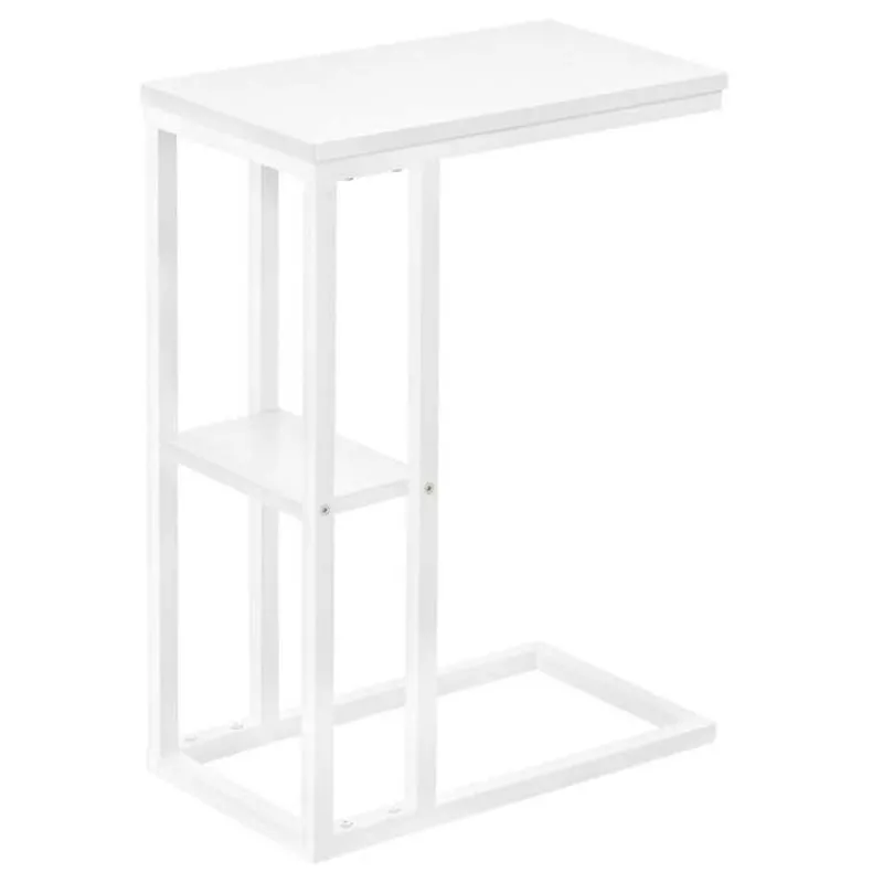 Monarch Side table / c table - 1 storage shelf / rectangular - 25"h - / met -