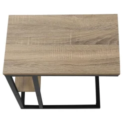 Monarch Side table / c table - 1 storage shelf / rectangular - 25
