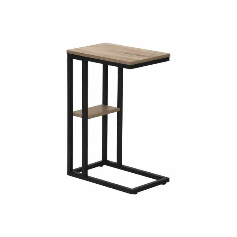 Monarch Side table / c table - 1 storage shelf / rectangular - 25"h - /blac -