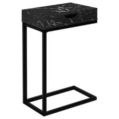 Monarch Side table / c table - 1 storage drawer, pass-through / rectangular - 25"h - -