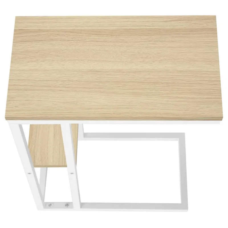 Monarch Side table / c table - 1 storage shelf / rectangular - 25"h - /white m -