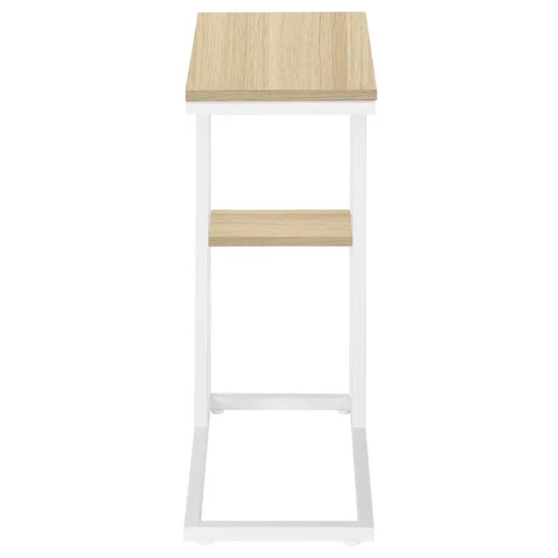 Monarch Side table / c table - 1 storage shelf / rectangular - 25"h - /white m -