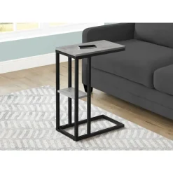 Monarch Side table / c table - 1 storage shelf / rectangular - 25