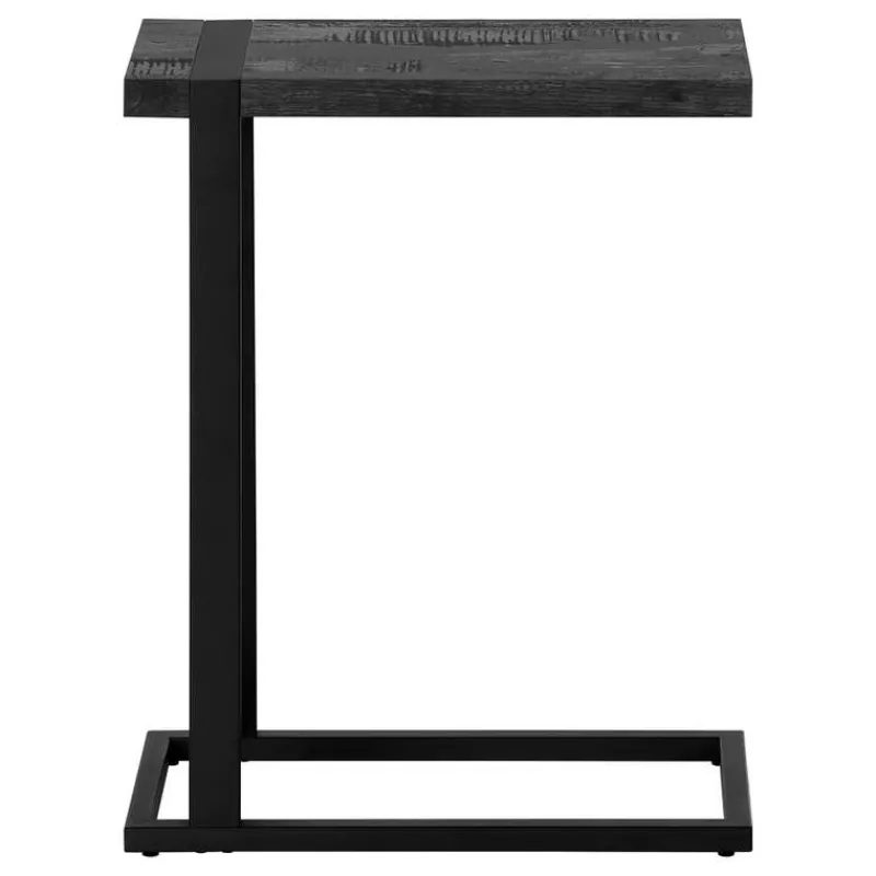Monarch Side table / c table - thick-panel top / rectangular - 25"h - reclaimed -
