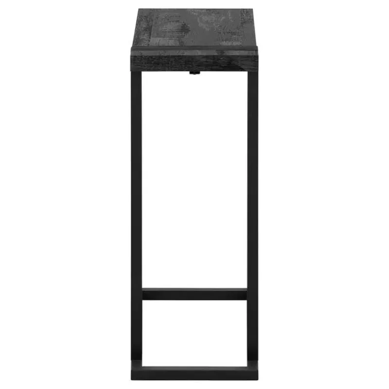 Monarch Side table / c table - thick-panel top / rectangular - 25"h - reclaimed -