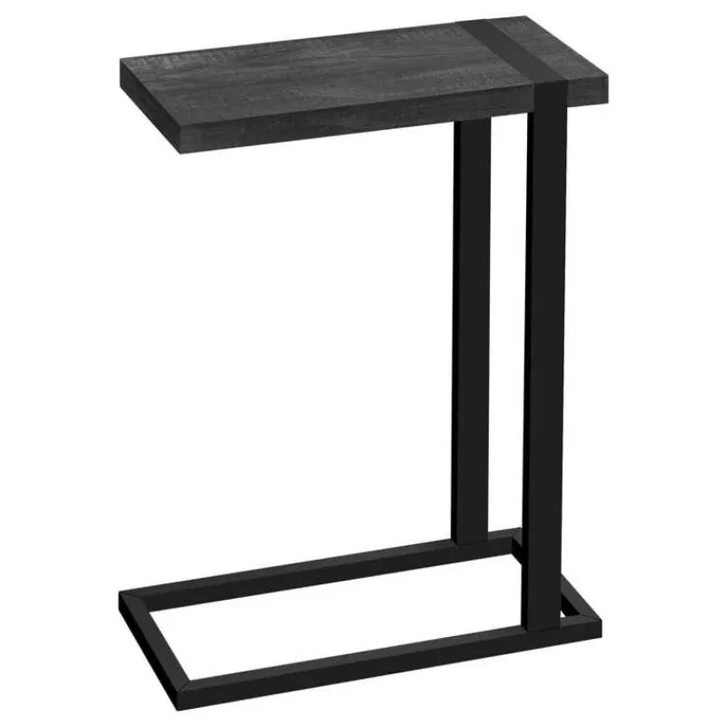 Monarch Side table / c table - thick-panel top / rectangular - 25"h - reclaimed -