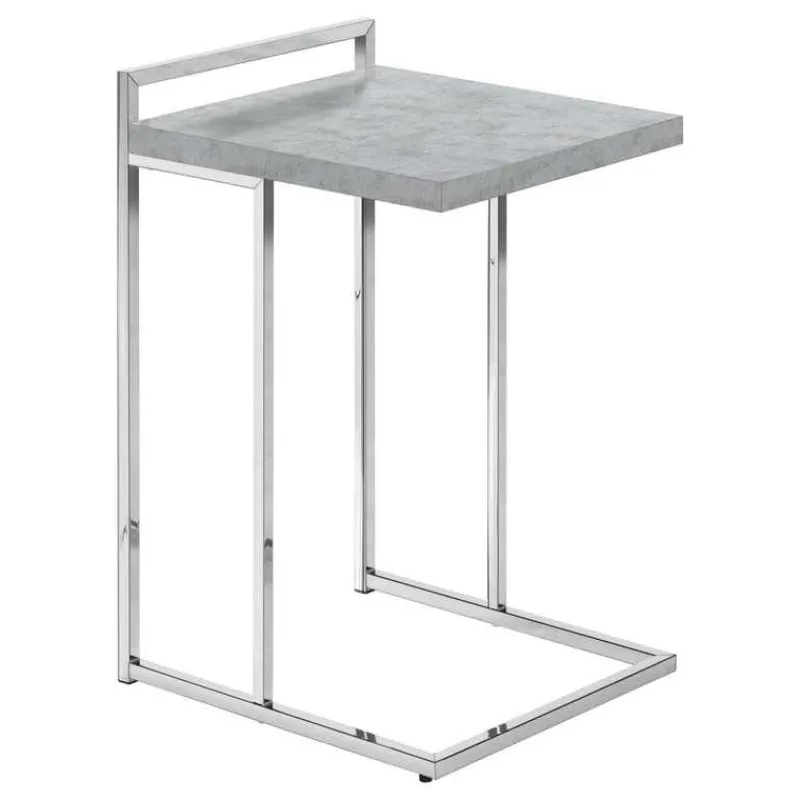 Monarch Side table / c table - thick-panel top / wide / rectangular - 25"h - cem -