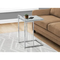 Monarch Side table / c table - thick-panel top / wide / rectangular - 25