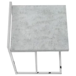 Monarch Side table / c table - thick-panel top / wide / rectangular - 25