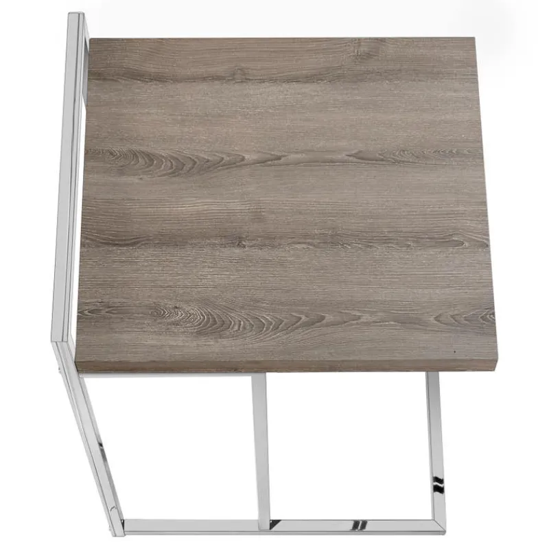 Monarch Side table / c table - thick-panel top / wide / rectangular - 25"h - dark tau -