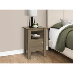 Monarch Side table / nightstand - open shelf / storage cabinet / rectangular / square -