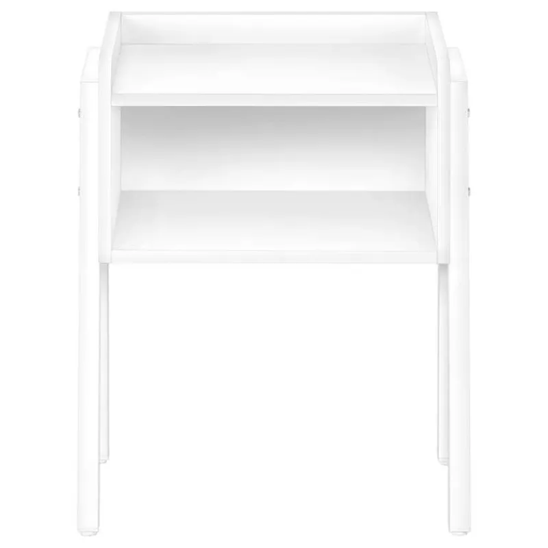 Monarch Side table / nightstand - tray top / 1 storage cubby / rectangular - 23"h - w -