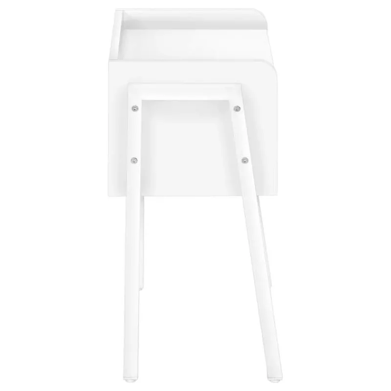 Monarch Side table / nightstand - tray top / 1 storage cubby / rectangular - 23"h - w -