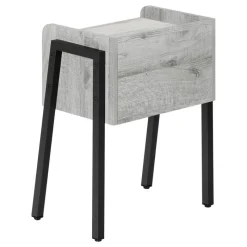 Monarch Side table / nightstand - tray top / 1 storage cubby / rectangular - 23
