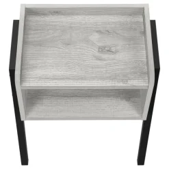 Monarch Side table / nightstand - tray top / 1 storage cubby / rectangular - 23