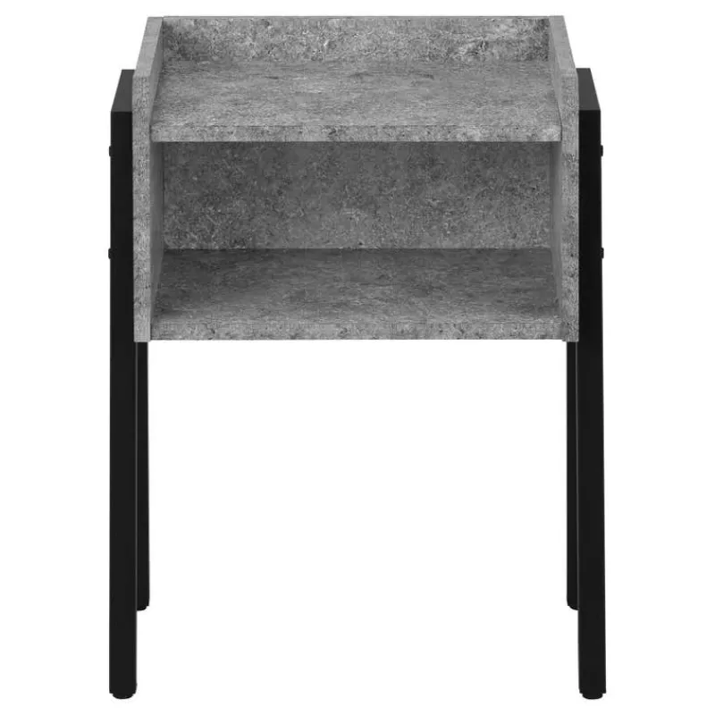 Monarch Side table / nightstand - tray top / 1 storage cubby / rectangular - 23"h - g -