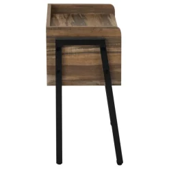Monarch Side table / nightstand - tray top / 1 storage cubby / rectangular - 23