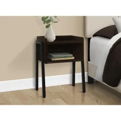 Monarch Side table / nightstand - tray top / 1 storage cubby / rectangular - 23