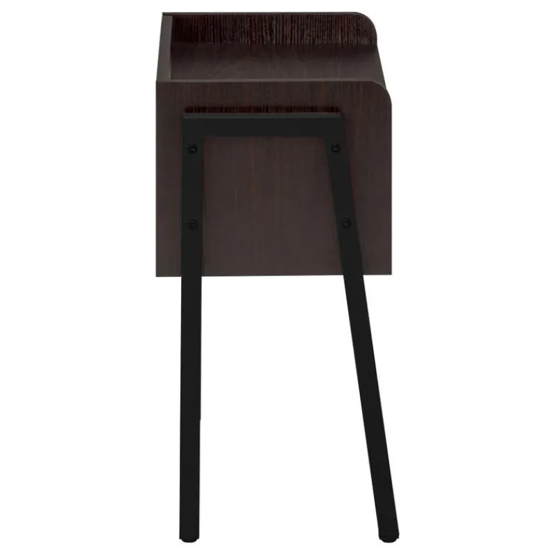 Monarch Side table / nightstand - tray top / 1 storage cubby / rectangular - 23"h - e -