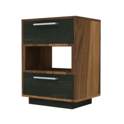 MEQ Side Table - Slate and Walnut