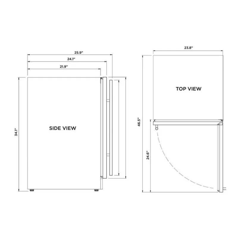 Danby SILHOUETTE 24 In 5,5 Cu ft Refrigerator Compact - SPRAR055D1SS