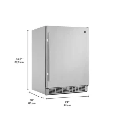 Danby SILHOUETTE 24 In 5,5 Cu ft Refrigerator Compact - DAR055D1BSSPRO