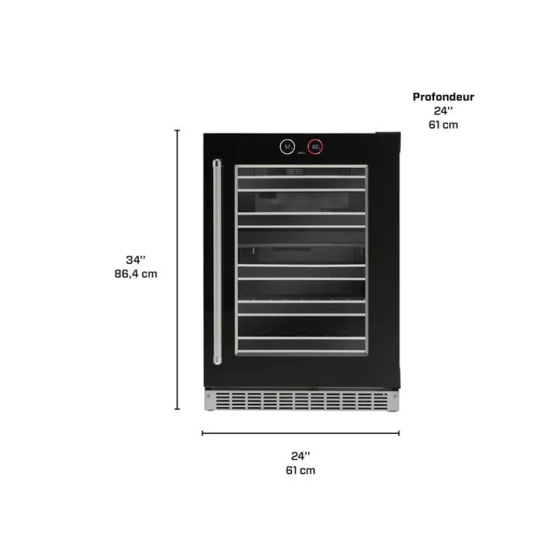 Danby SILHOUETTE Wine Cooler 24 in 24" - SRVWC050R-SS