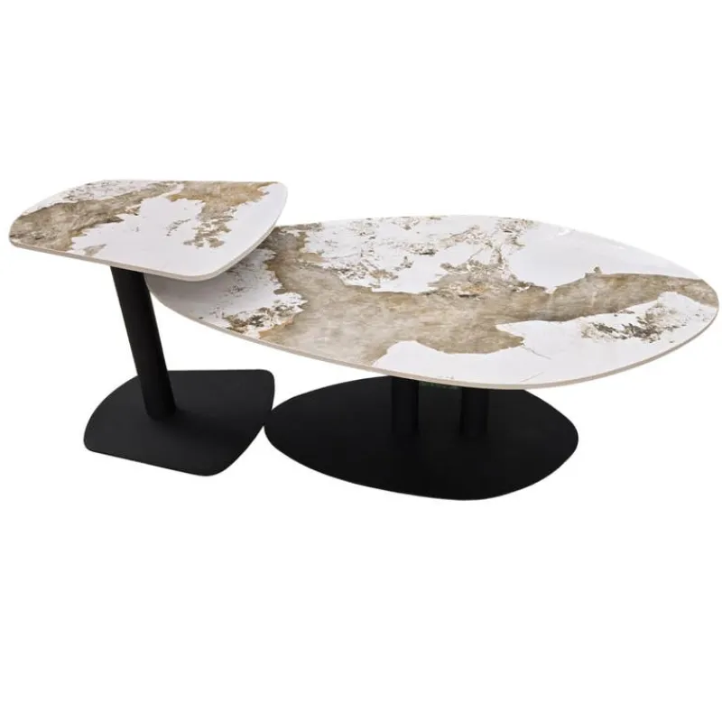 Sintered Stone Nesting Table Set