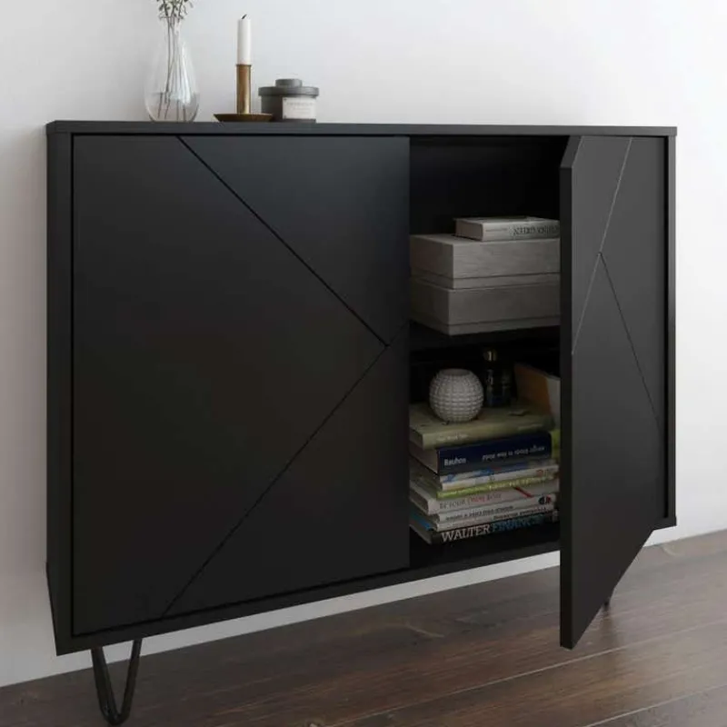 Nexera Slim 2-Door Storage Cabinet, -