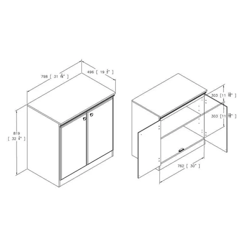 Meubles South Shore Small 2-door storage cabinet - South Shore