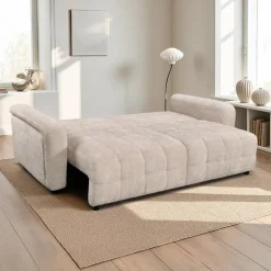Sofa Bed with Under-Seat Storage -