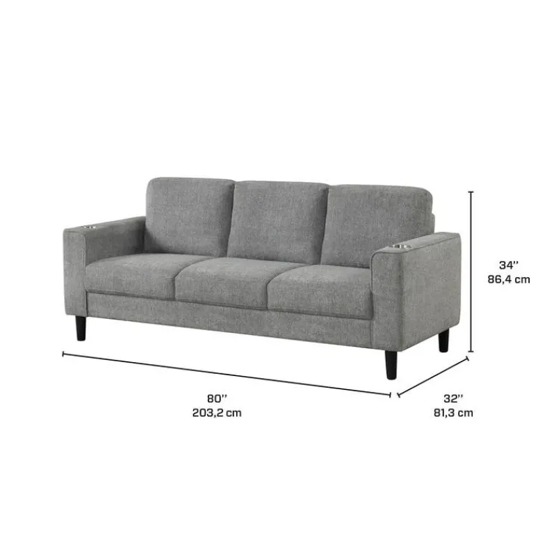 Sofa with Cup Holders